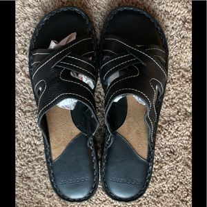 Dockers Womens Cambreek Sandal Brown Leather Suede Cushion Size 10M